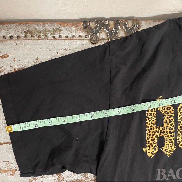 AC/DC Back In Black Crop Tee Shirt - Picture 14 of 14